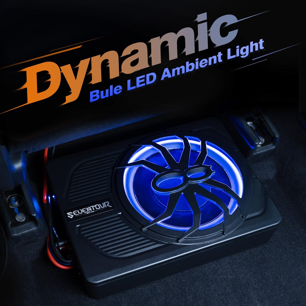 800W Under Seat Car Subwoofer and Amp Package S82923
