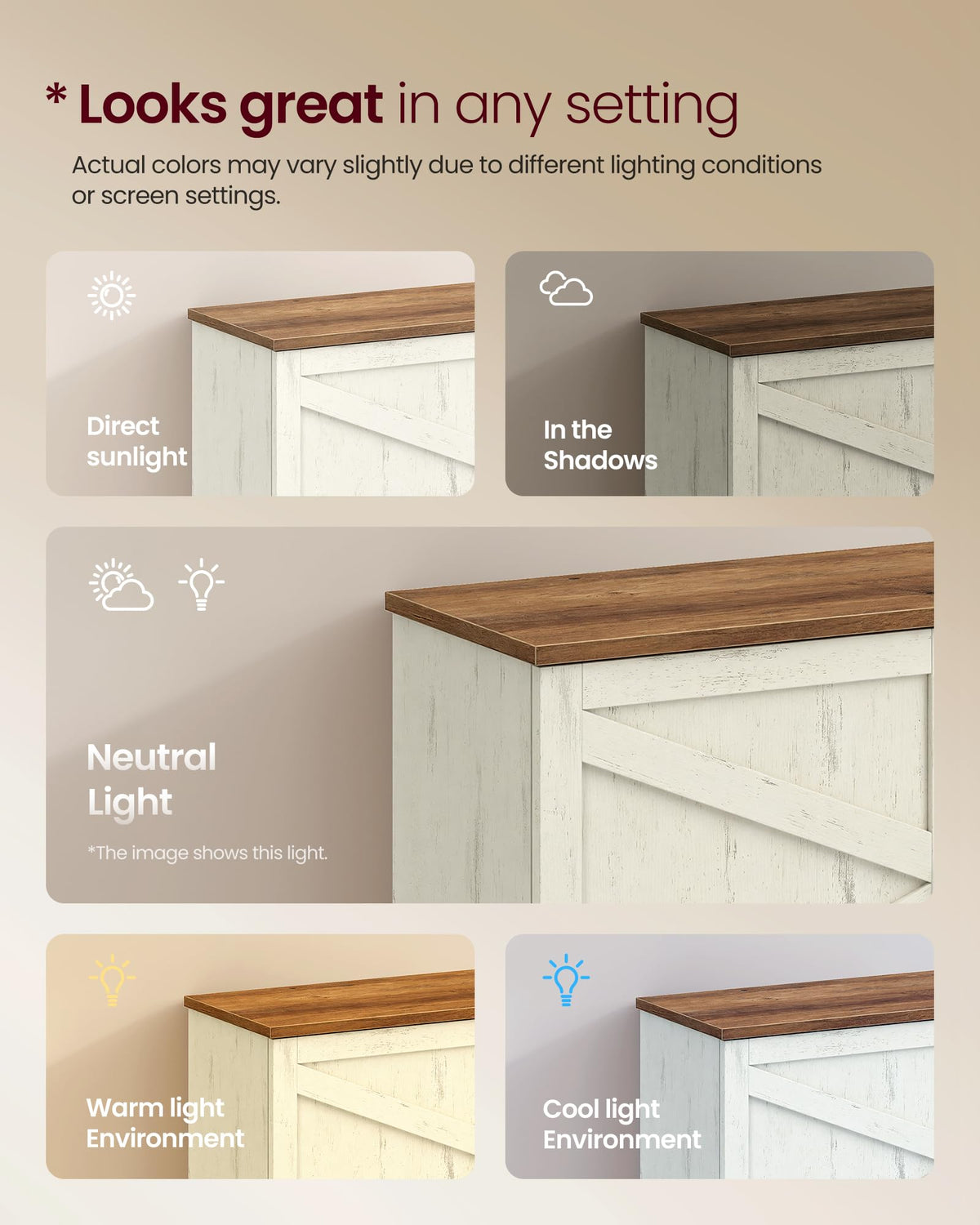 Farmhouse TV Stand for 65'' TV P420