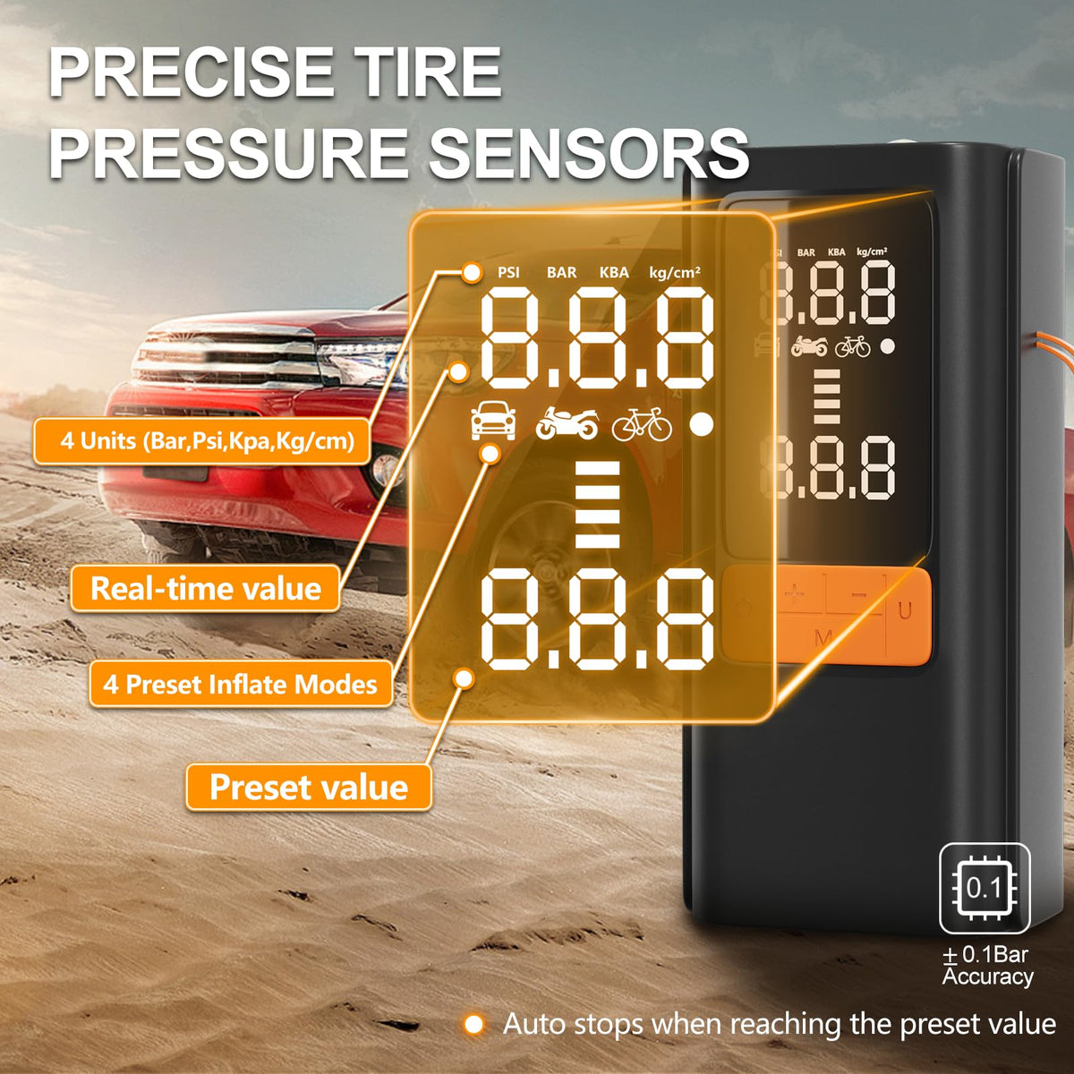 Portable Air Compressor 150 PSI with Digital Pressure Gauge N92246