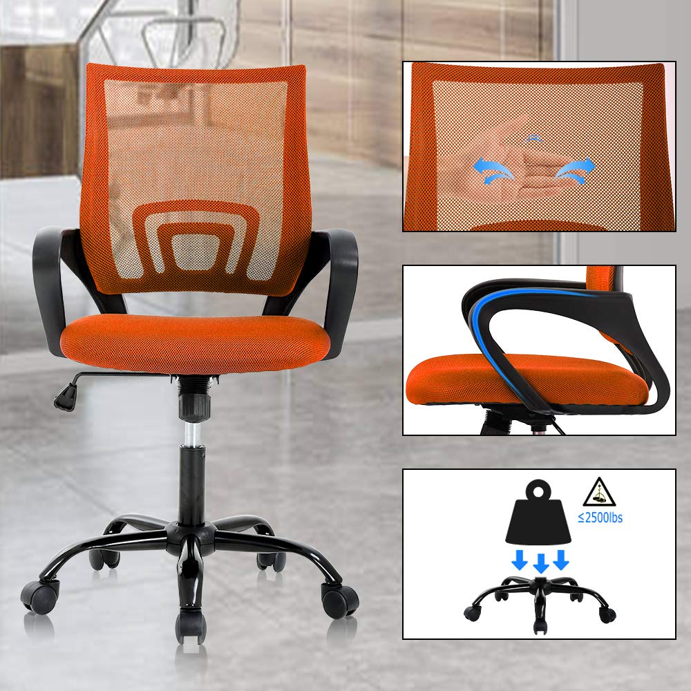Ergonomic Mid Back Mesh Office Chair with Lumbar Support Q326