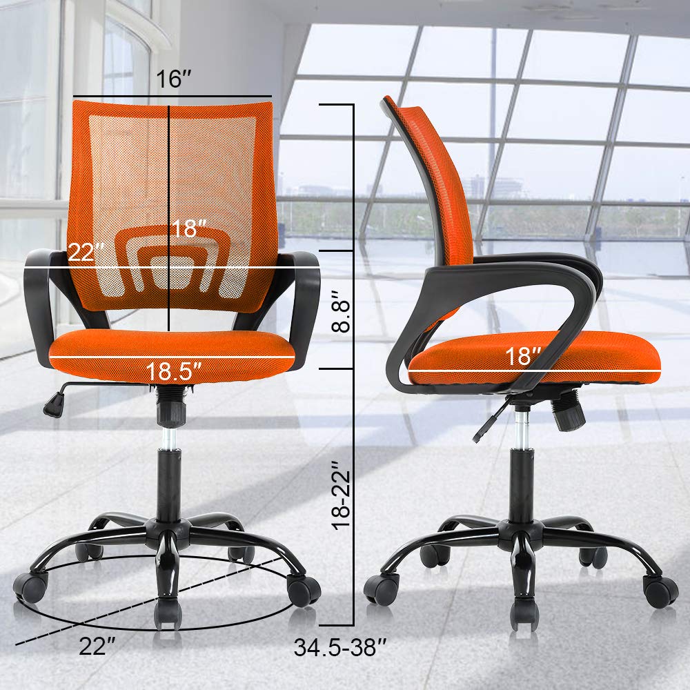 Ergonomic Mid Back Mesh Office Chair with Lumbar Support Q326