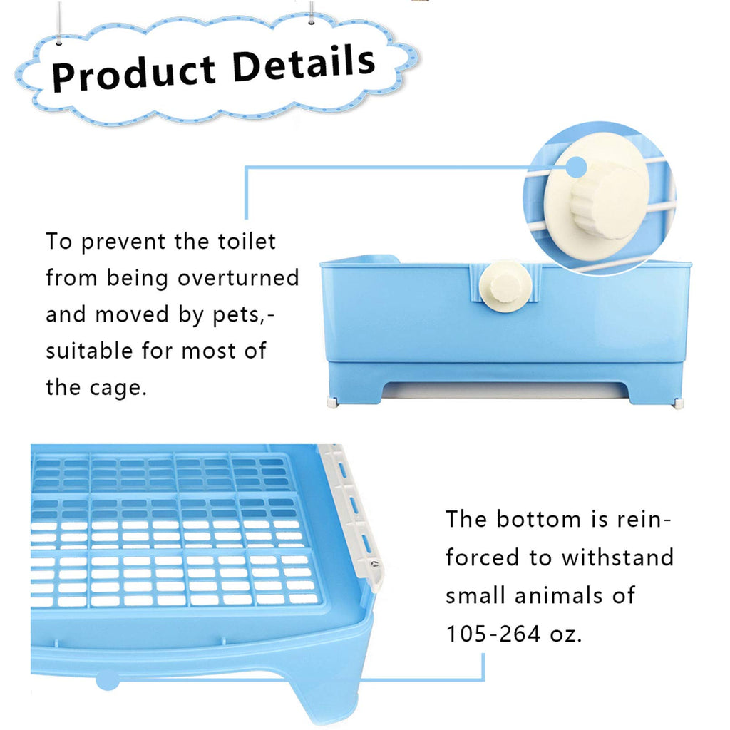 Plastic Rabbit Litter Box with Drawer J704
