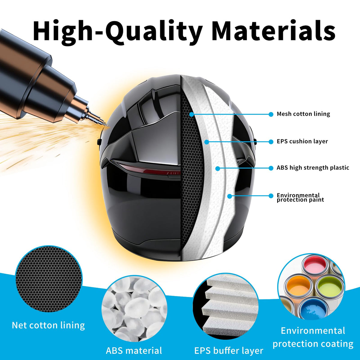 DOT Certified Flip-Up Dual Visor Bluetooth Modular Motorcycle Helmet D260