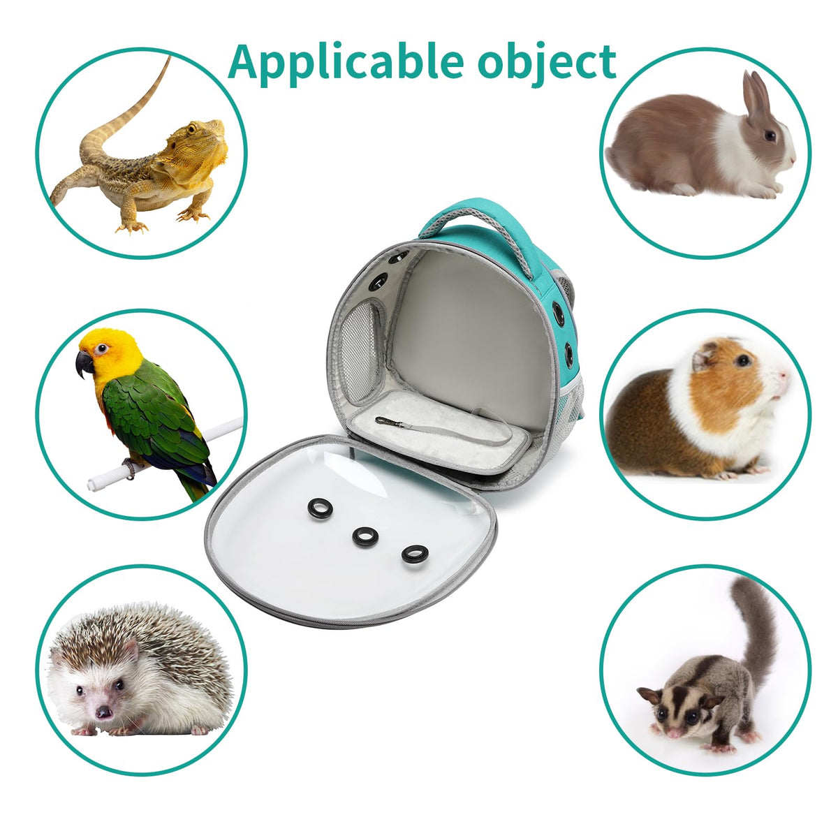 Portable Pet Backpack Carrier (Green) V32847