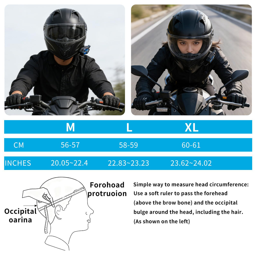 DOT Certified Flip-Up Dual Visor Bluetooth Modular Motorcycle Helmet D260