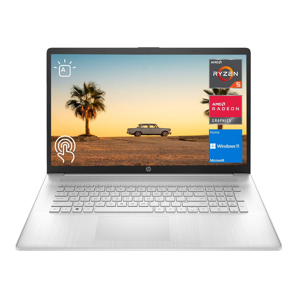 17.3" HD+ Touchscreen Laptop, AMD Ryzen 5, 16GB RAM, 512GB SSD, Silver Z3952