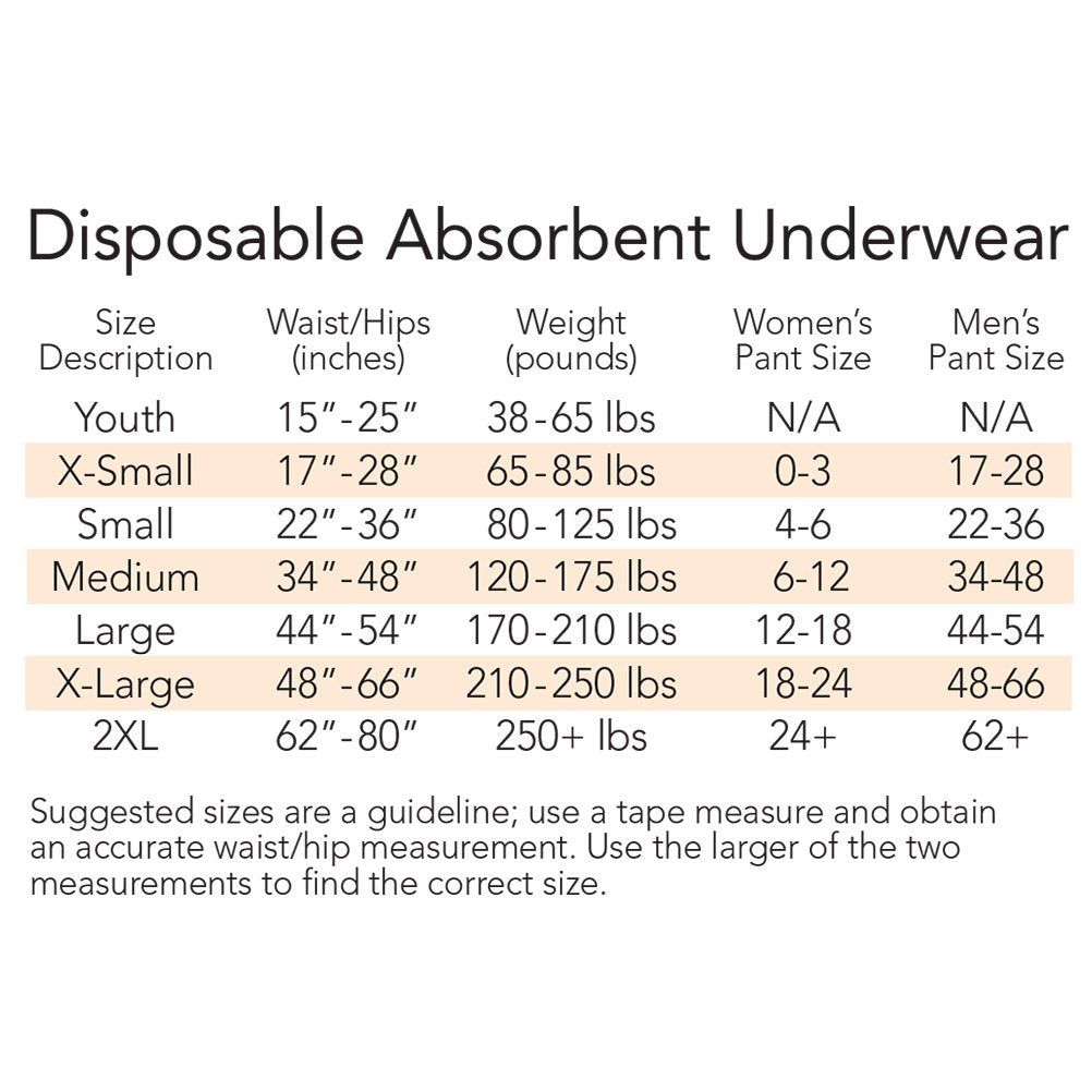 XL Absorbent Underwear D468355