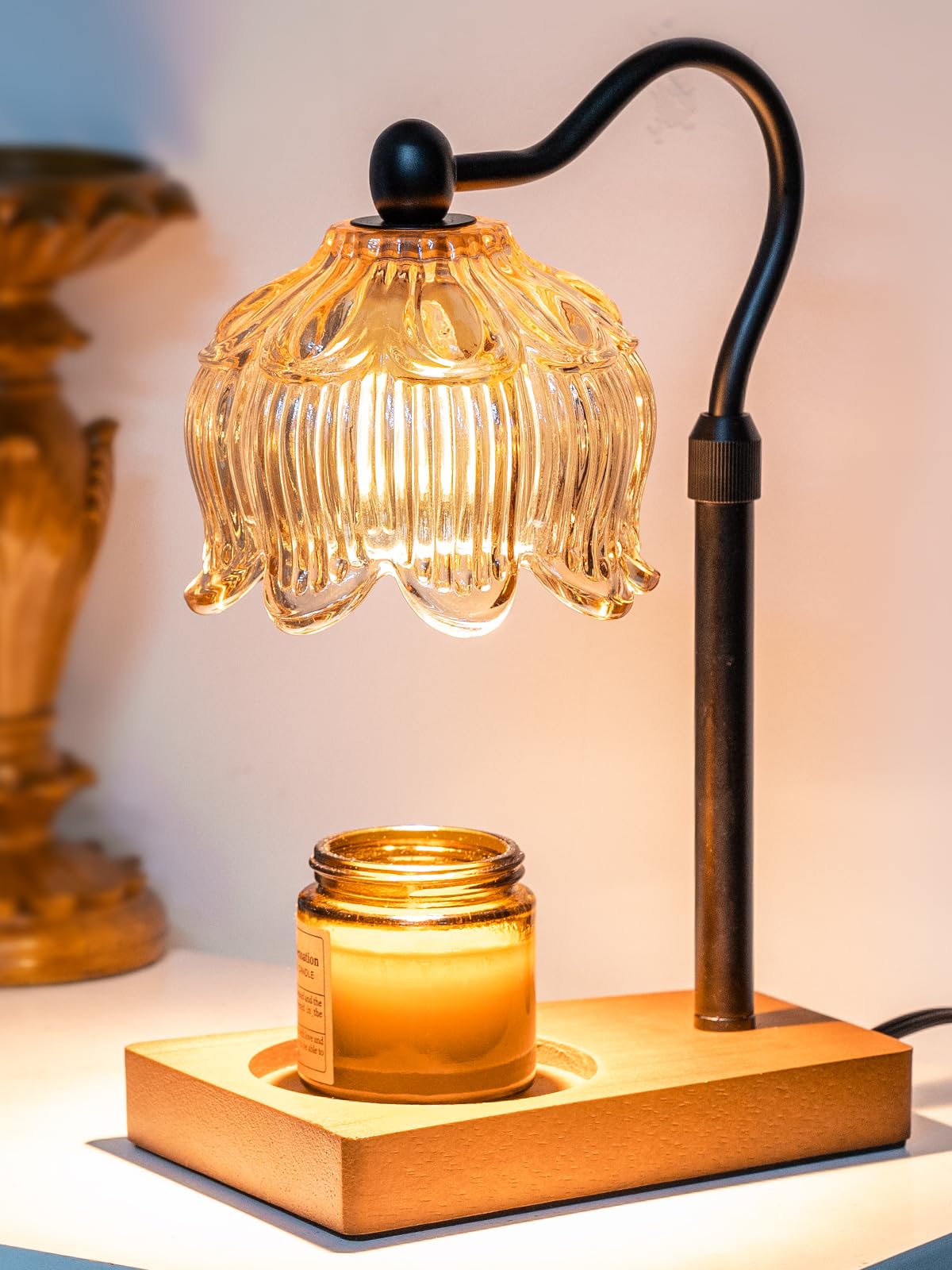 Adjustable Dimmable Candle Warmer Lamp with Timer S432726