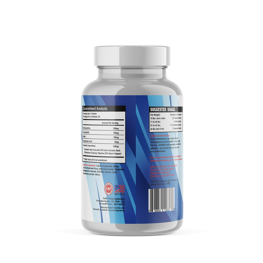 Dog Hip & Joint Supplement with Glucosamine, Chondroitin, MSM, Turmeric J47594