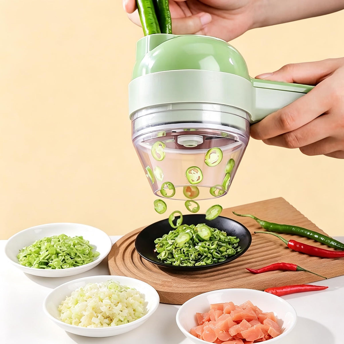 5-in-1 Electric Food Chopper and Slicer C99113