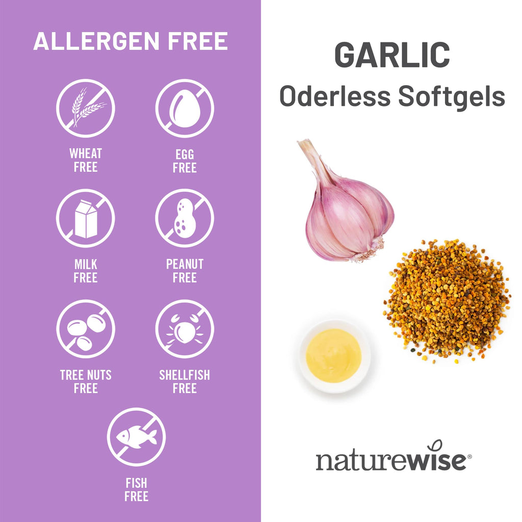Odorless Garlic Softgels with Royal Jelly & Pollen S1005