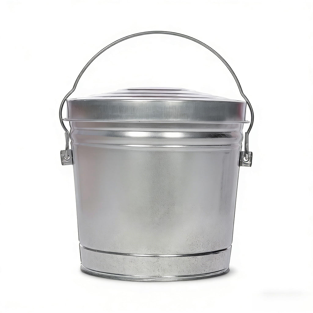 6 Gallon Galvanized Steel Storage Can with Locking Lid T94623
