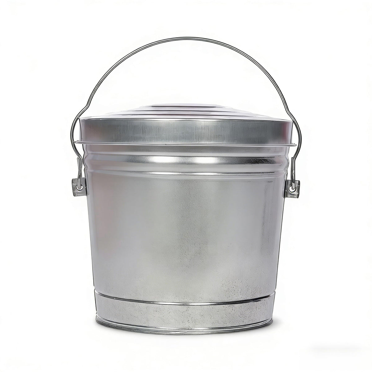 6 Gallon Galvanized Steel Storage Can with Locking Lid T94623