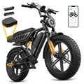 Electric Bike 48V 15Ah Battery 20"x4" Fat Tire U1022