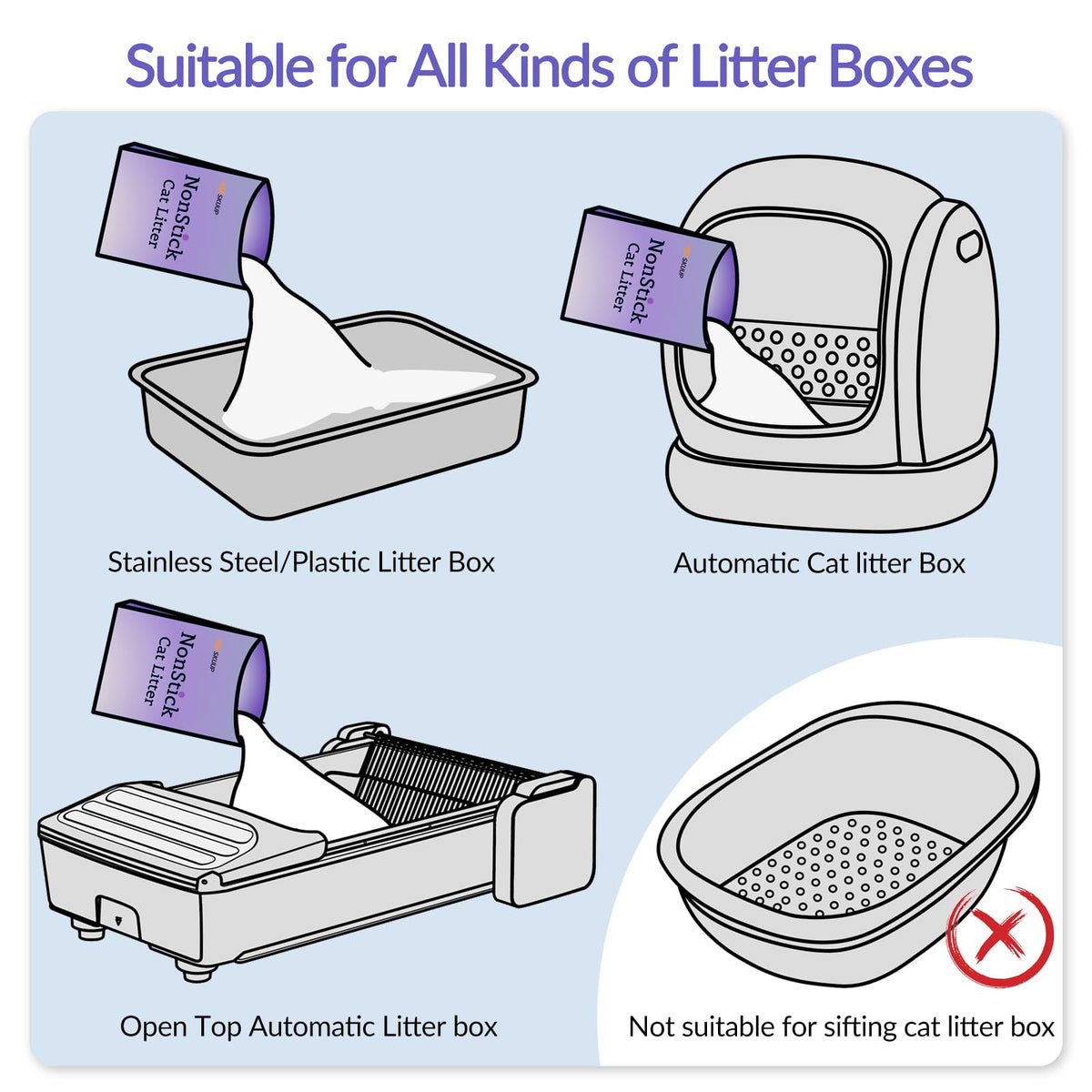 Non-Stick Ultra Clumping Unscented Cat Litter R675389