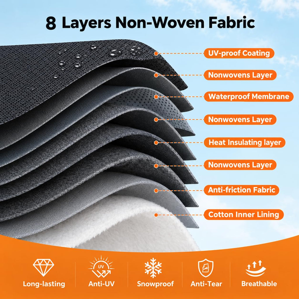 14-16 FT Heavy Duty 8-Layer Camper Cover A154