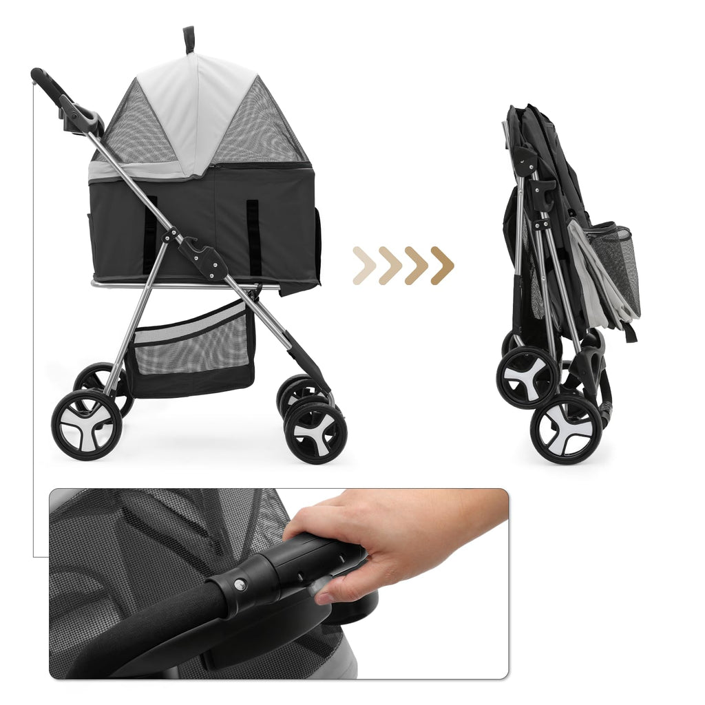Foldable Pet Stroller T8571