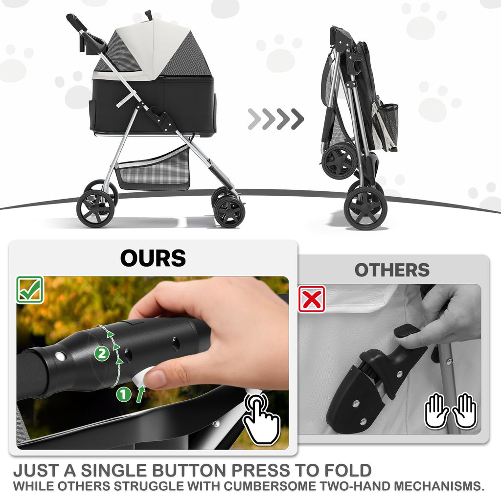 Foldable Pet Stroller T8571