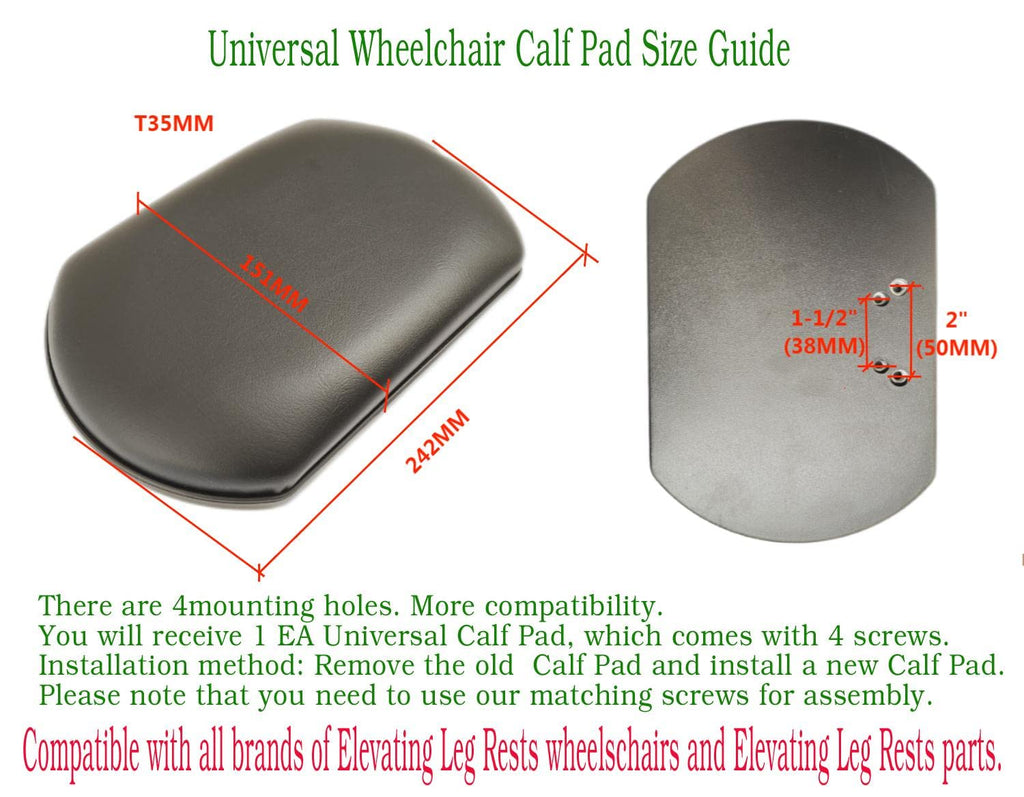 Black Vinyl Upholstered Wheelchair Elevating Leg Rest M447900