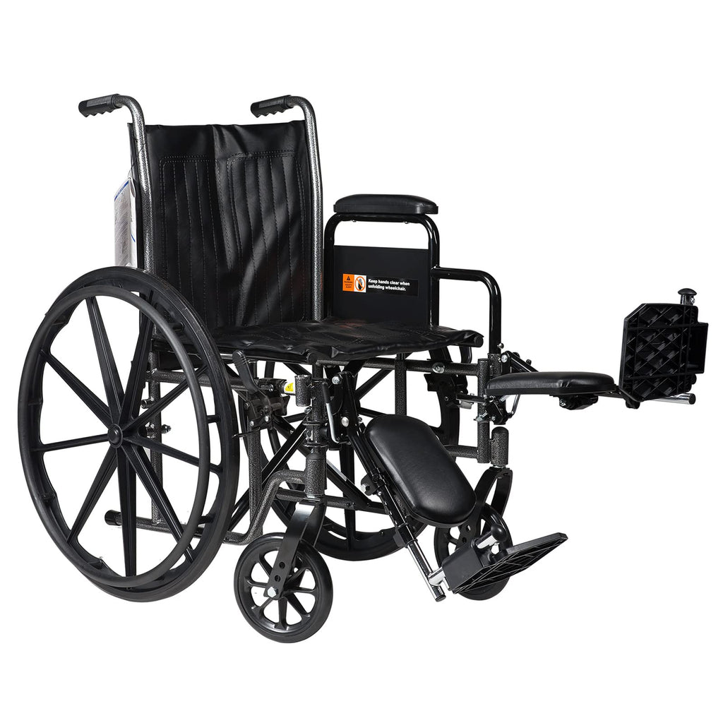 Silver Wheelchair with Detachable Desk Arms & Elevating Leg Rests O464589