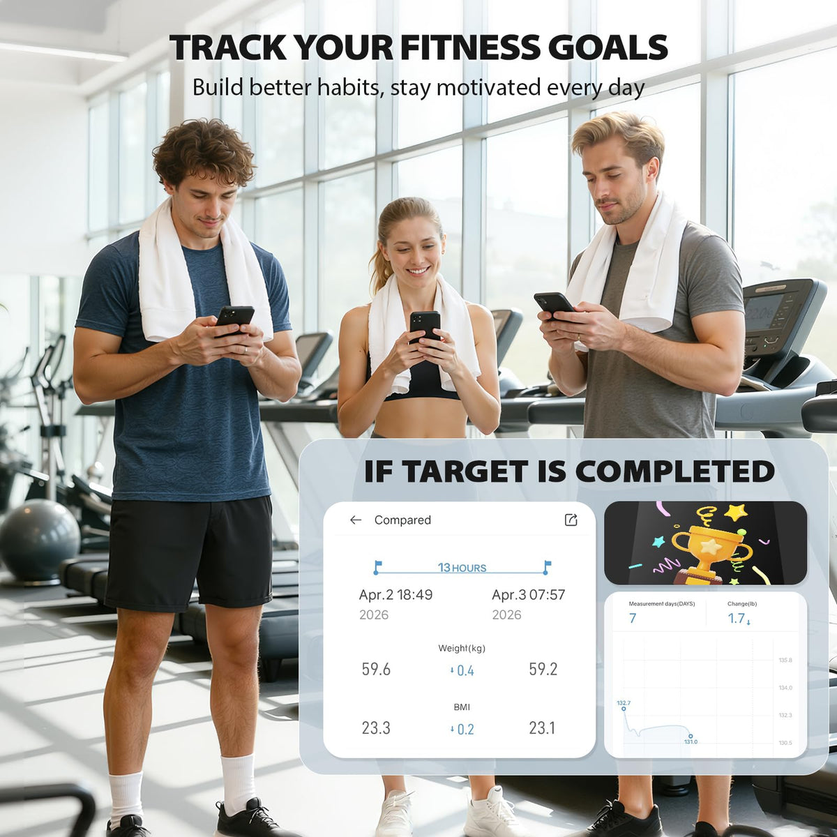 WiFi Smart Bathroom Scale 500 lb X41470