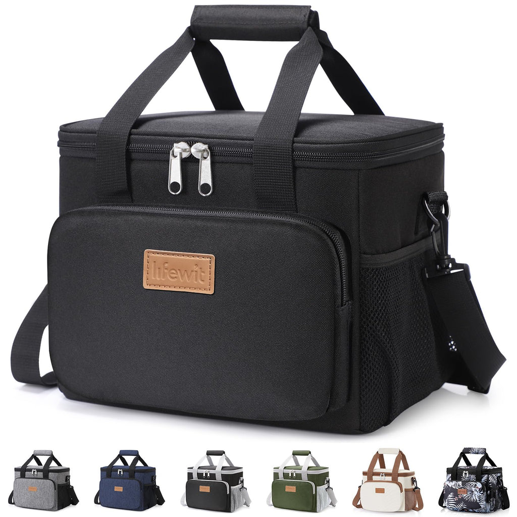 Black Insulated Lunch Bag L159