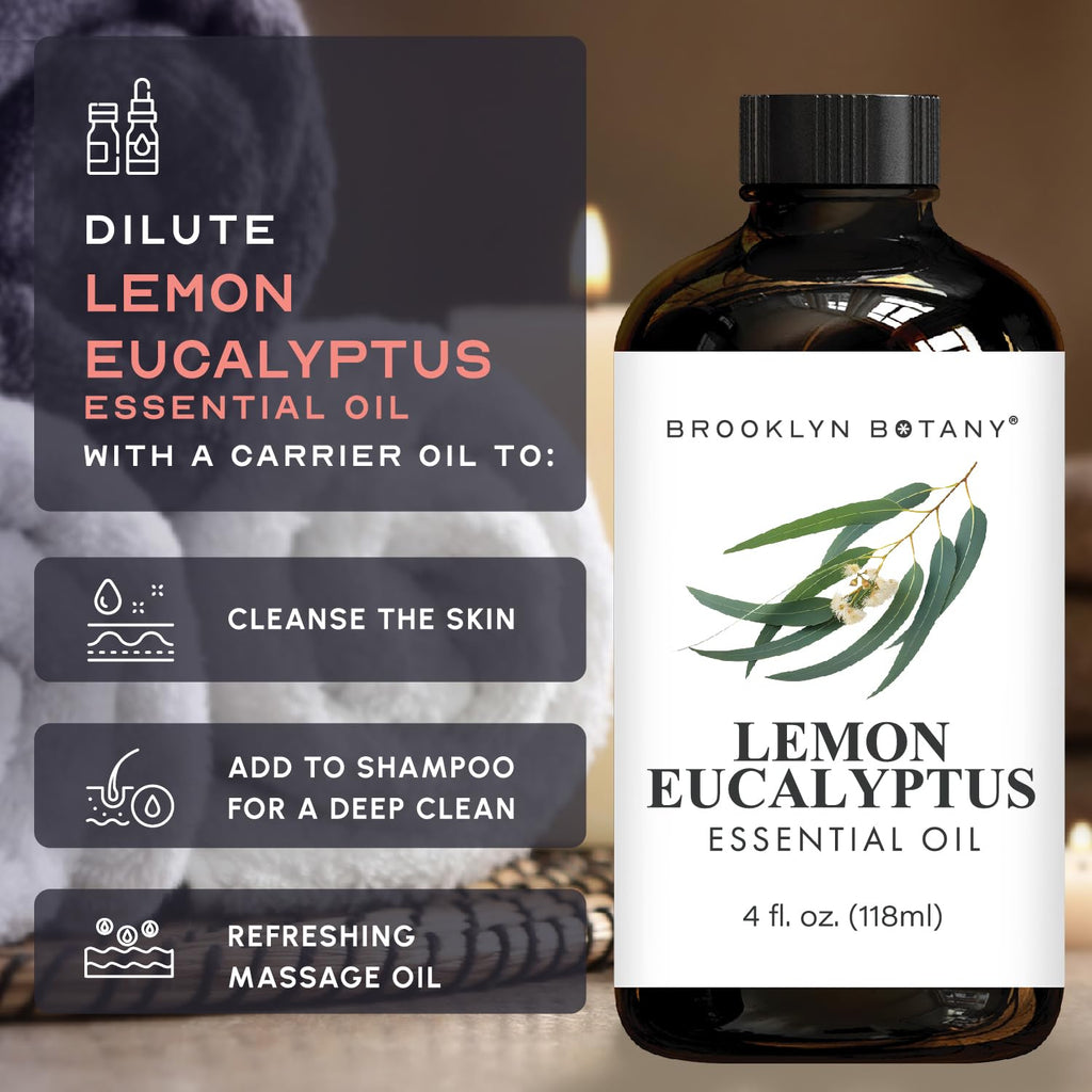 Lemon Eucalyptus & Lavender Essential Oils 4 Fl Oz Pack of 2 K4511
