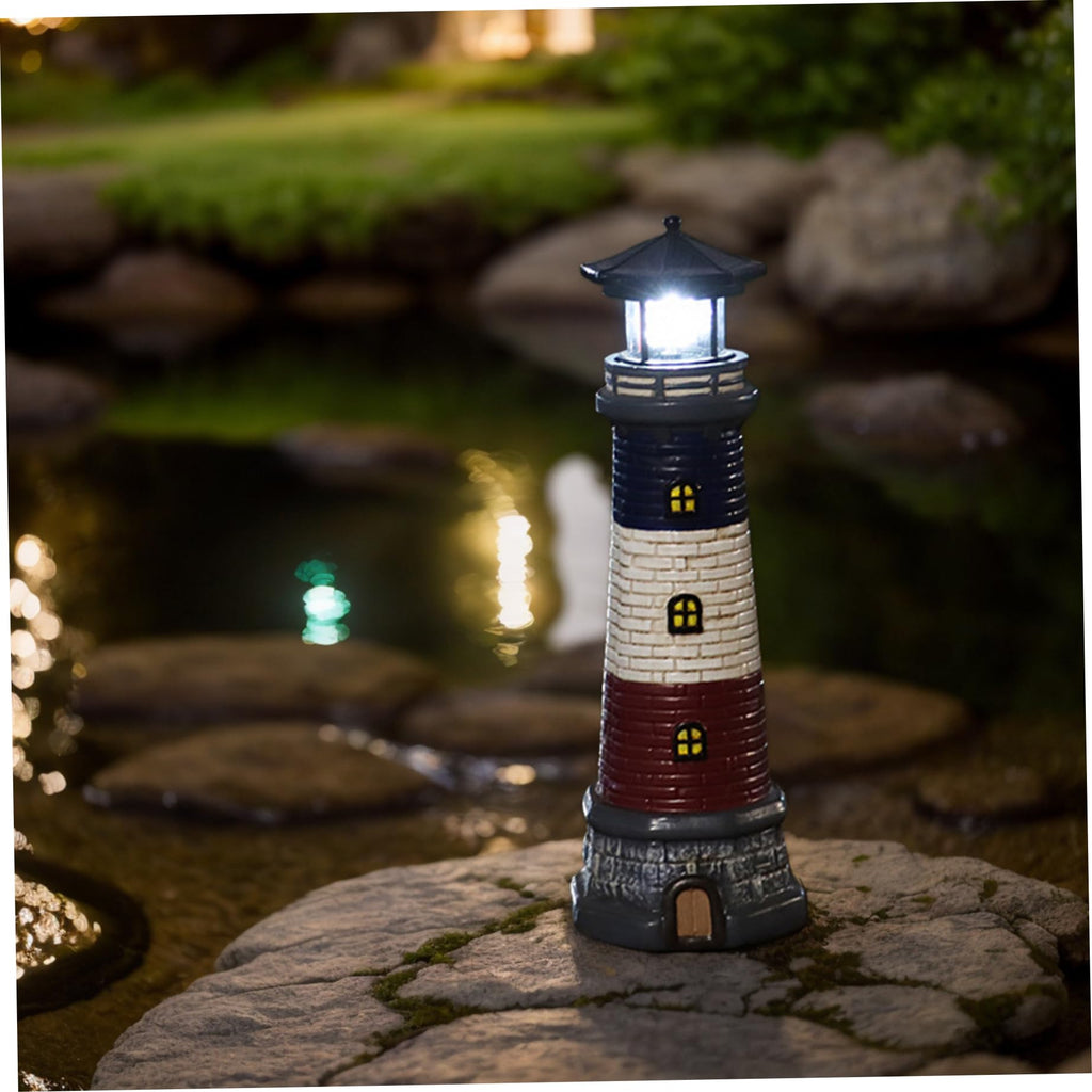 15 Inch Waterproof Rotating LED Lighthouse Lamp T9249