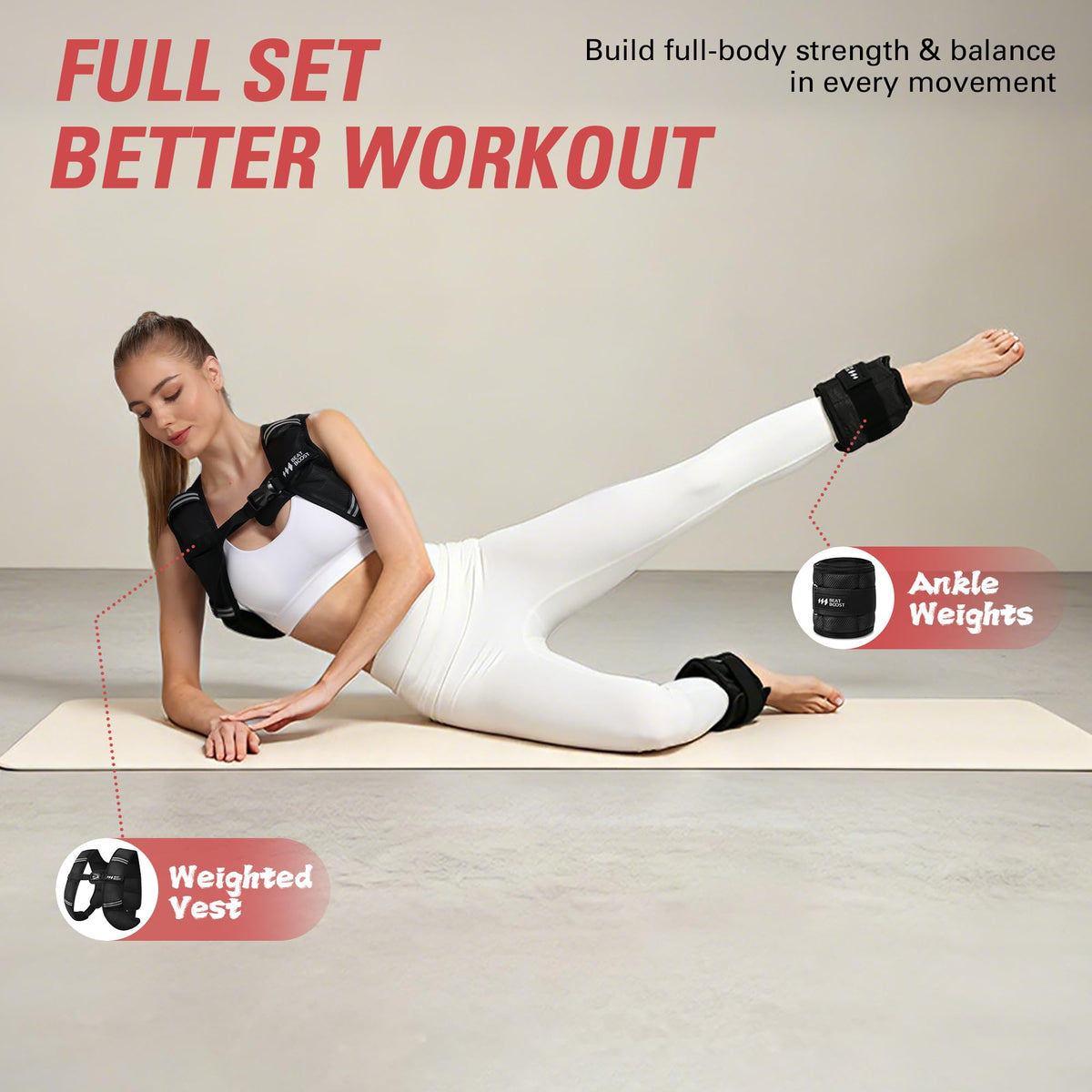Ankle Weights Adjustable 10lb B82141