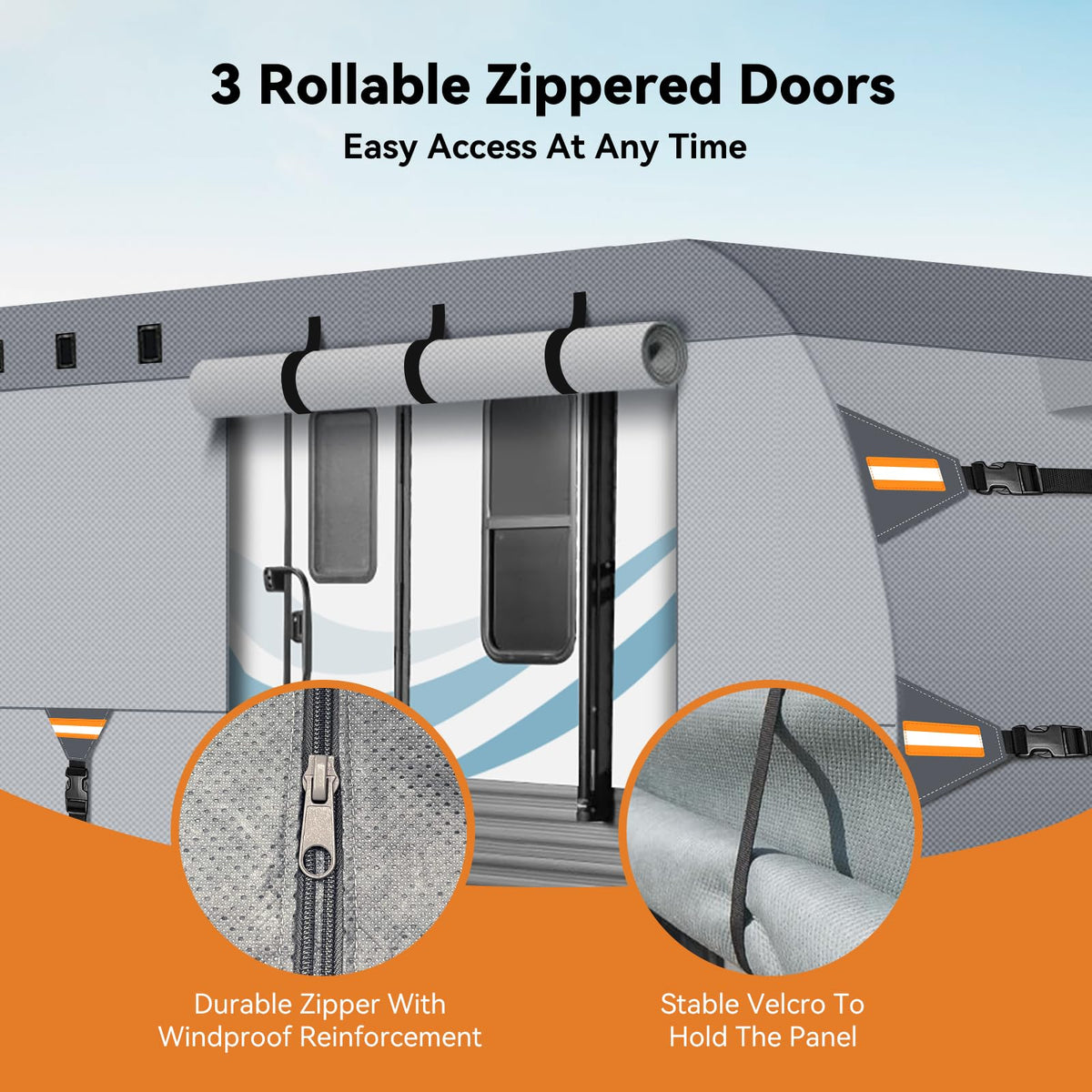 14-16 FT Heavy Duty 8-Layer Camper Cover A154