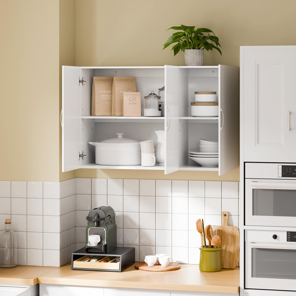 White 3-Door Bathroom Wall Cabinet P922