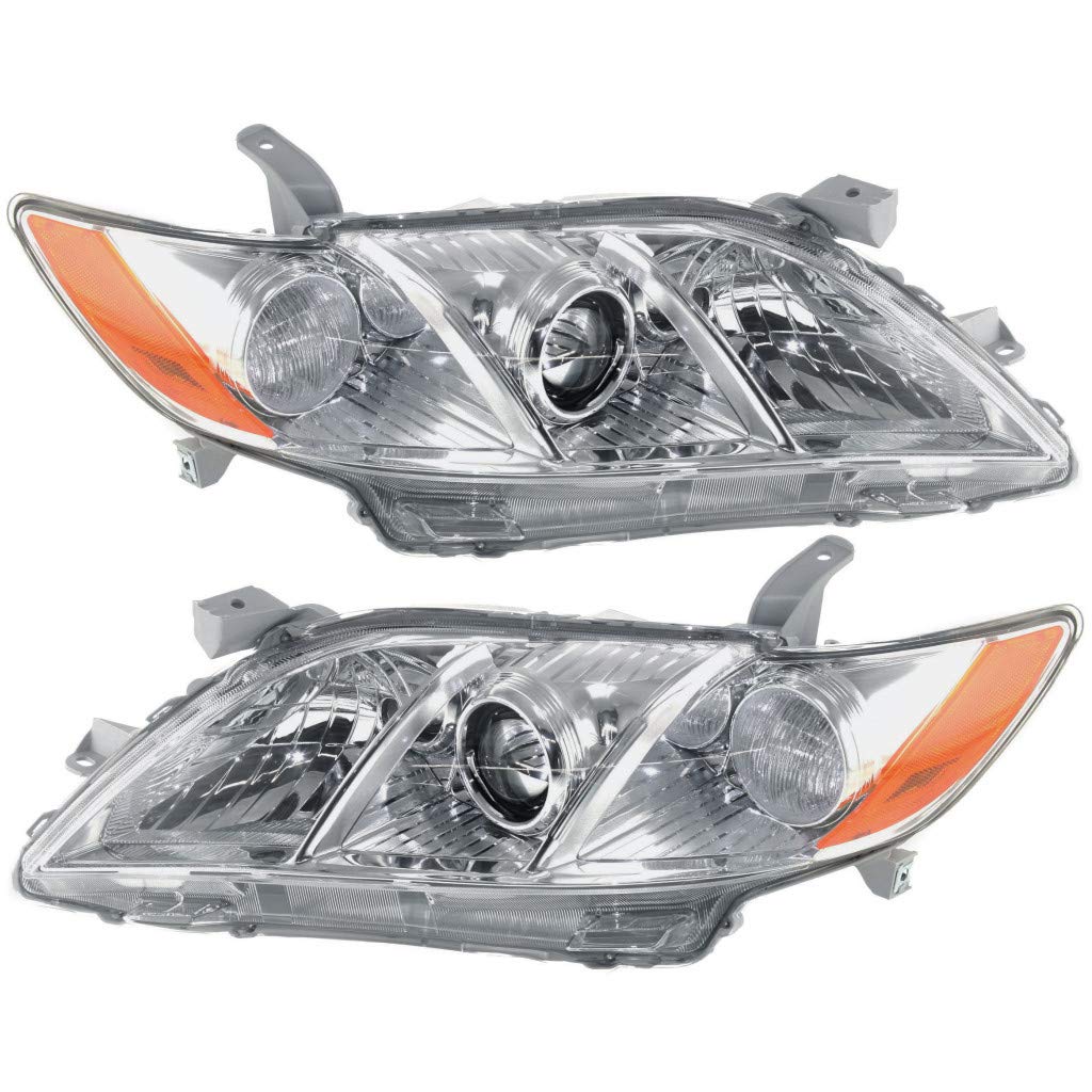 Toyota Camry Headlight 2007 2008 2009 Pair Driver and Passenger Side V10760
