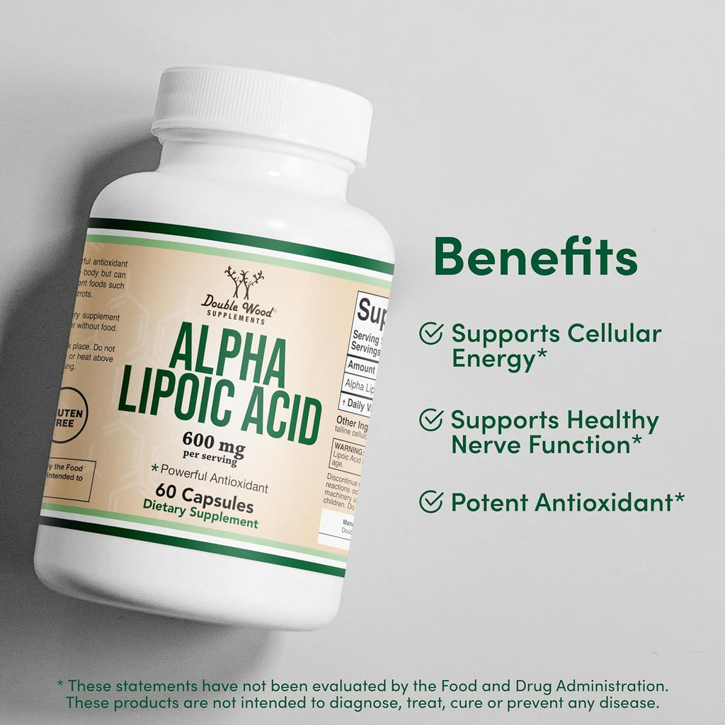 Alpha Lipoic Acid 600mg 60 Capsules Q7696