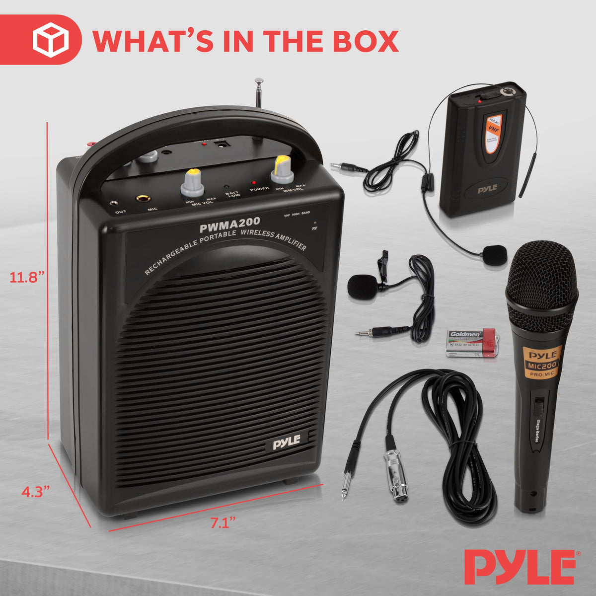 Portable PA Speaker & Microphone System R296307
