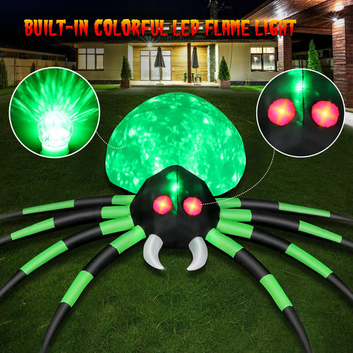 12 FT Halloween Inflatable Spider Outdoor Decoration U317394