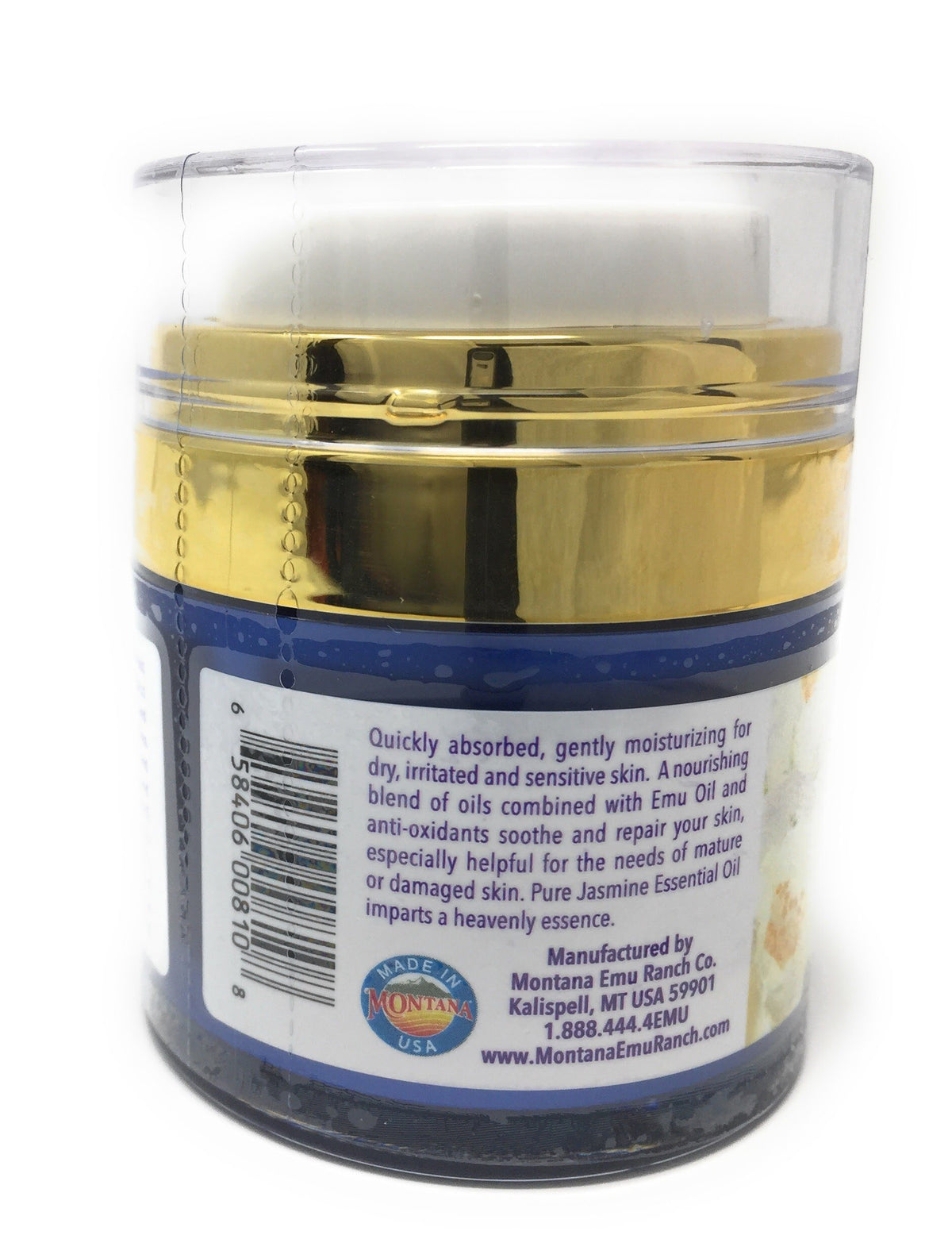 Jasmine Facial Cream 1 Ounce Jar with Emu Oil H1677