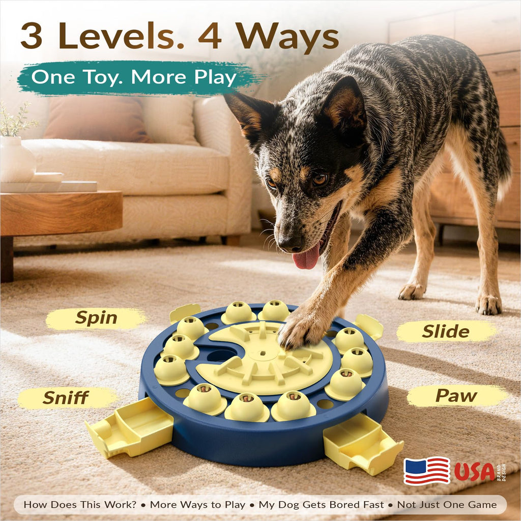 Large 3 Levels Dog Puzzle Toy U56133