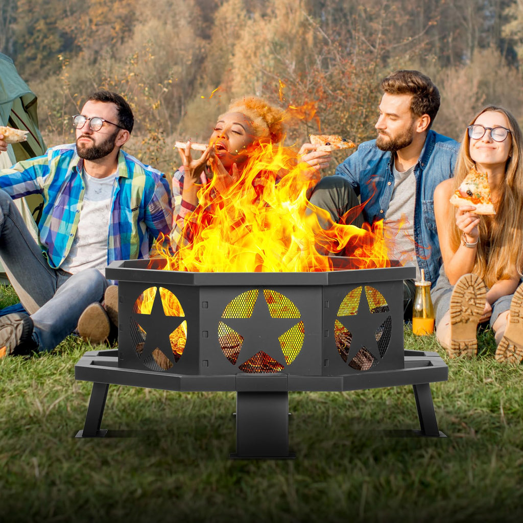 32 inch Fire Pit with Fire Poker O2938
