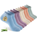 Women's Bamboo Rayon Low Cut Ankle Socks, 5 Pairs F998