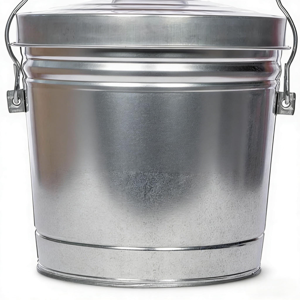 6 Gallon Galvanized Steel Storage Can with Locking Lid T94623