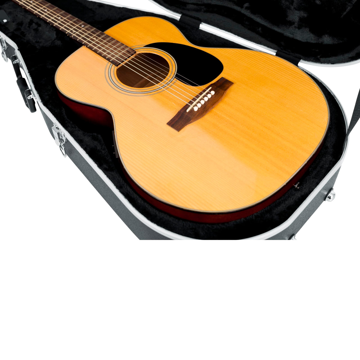 Lightweight ABS Molded Case for Dreadnought Acoustic Guitars E8180