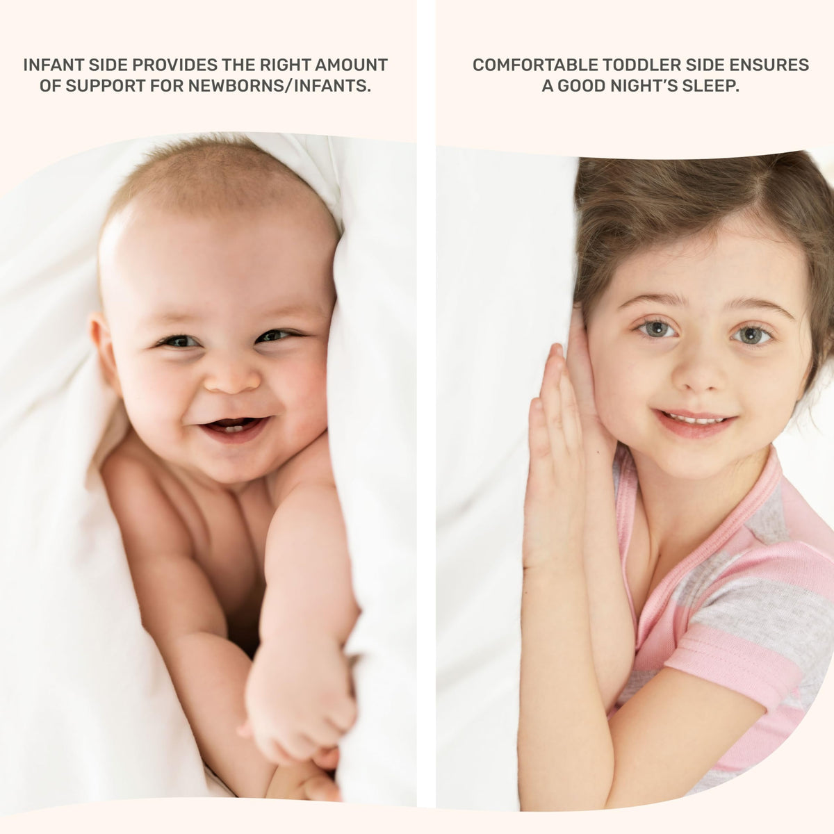 2-in-1 Mini Crib Mattress, Dual-Sided Waterproof M7279