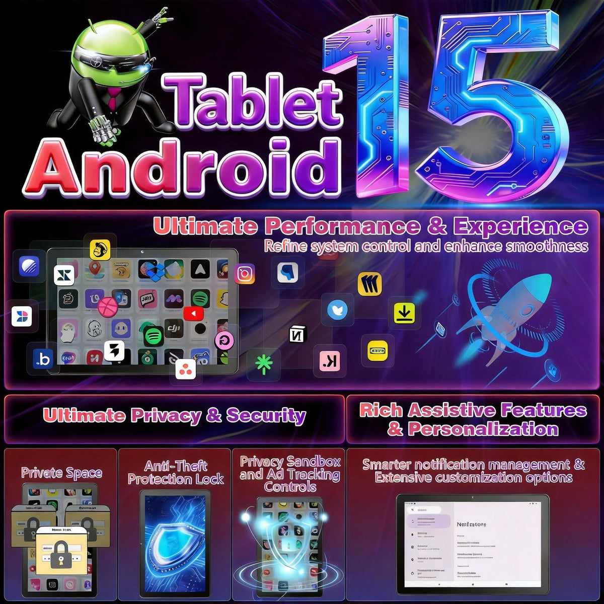 10 Inch Octa-Core Android Tablet F939154