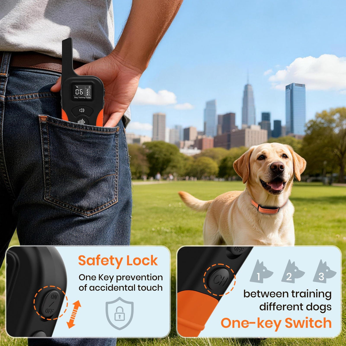 Vibration & Beep Dog Training Collar with Remote T122