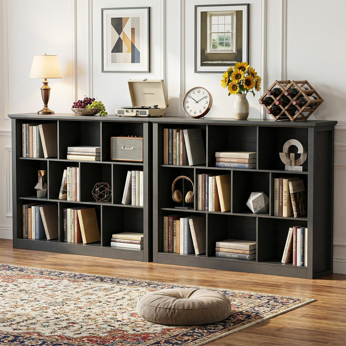 Black Cube Storage Shelf T326