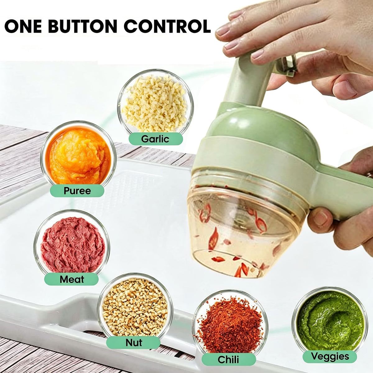 5-in-1 Electric Food Chopper and Slicer C99113