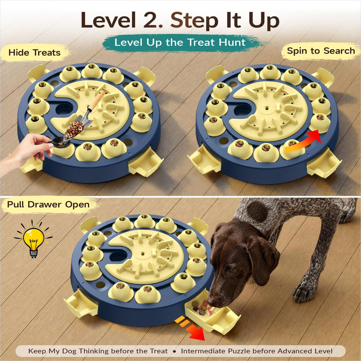 Large 3 Levels Dog Puzzle Toy U56133