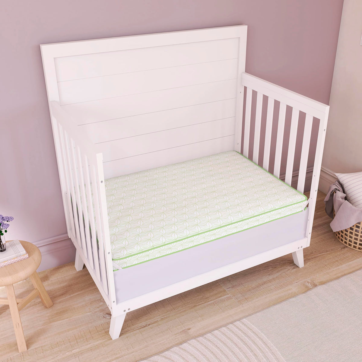 2-in-1 Mini Crib Mattress, Dual-Sided Waterproof M7279
