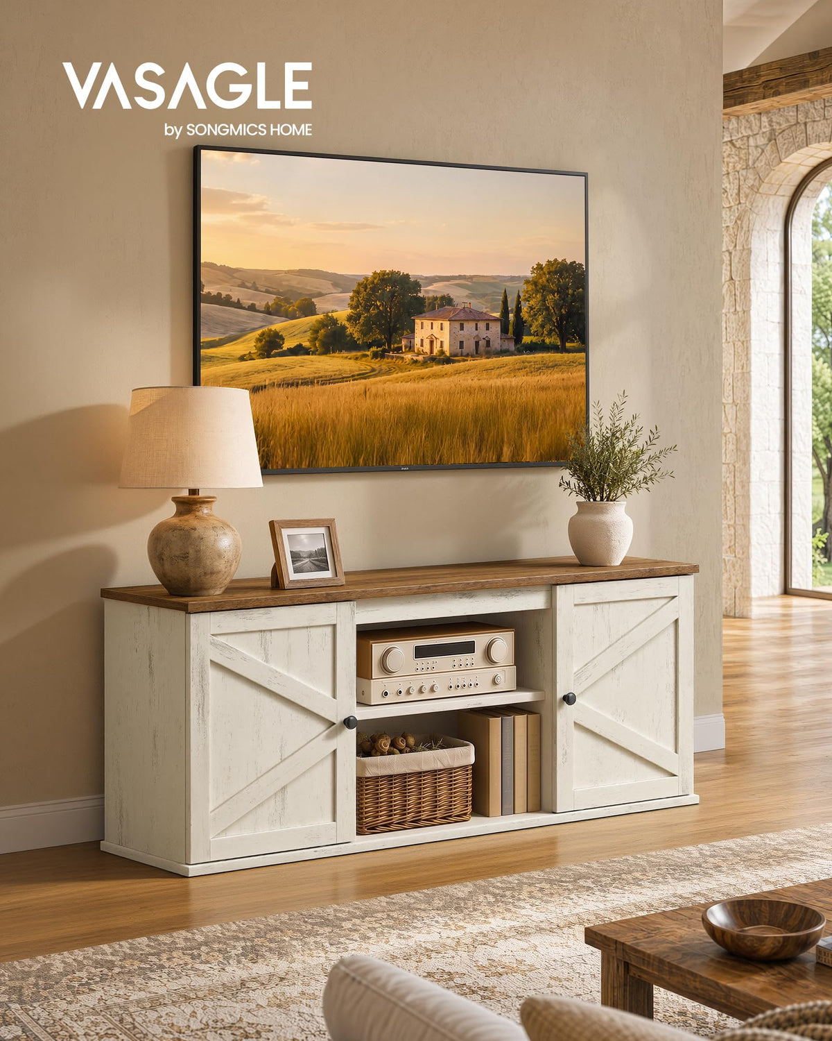 Farmhouse TV Stand for 65'' TV P420