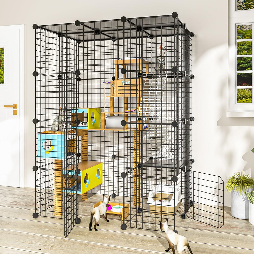 Large Detachable Metal Wire Cat Enclosure X9454